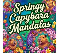 Springy Capybara Mandalas - Cute & Playful Designs: A Spring Coloring Book with Capybaras, Fun Mandalas, and Floral Animal Patterns