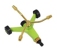 Sprinkler Da Giardino A Tre Bracci In Ottone Con Base Metallica Ruotata JS2032