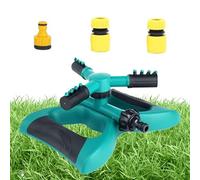 Sprinkler da giardino - Sprińkler rotante automatico | Sprińkler per prato a 360 ° regolabile 15-45 ° | Ugello di dispersione 'acqua multi-getto | Irrigation Greenhouse Ortable Patch Flown Lawn