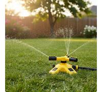 Sprinkler da Prato 360° Regolabile Irrigatore Rotante 360 Gradi per Giardino