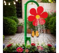 Sprinkler di acqua di fiori danzanti pazzi, irrigatori di fiori rotabili, spruzzatore di fiori margherite per bambini, giocattolo d'acqua a rotazione a rotazione a 360 gradi