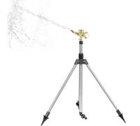 Sprinkler for Yard, 360 Degree Rotating Sprinkler, Telescopic Tripod, Automatic Irrigation, Sturdy Material, Adjustable Spray, Wide Coverage, Easy Setup, Gardens, Lawns, 90x50cm