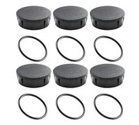 Sprinkler Head Covers 1800 Series Leak-Proof Black(Pack of 6) | Leak- per proof seal, rubber O-ring included, stops water waste, fits 1800 series, black finish