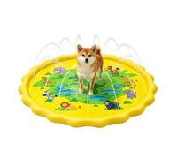 Sprinkler Pad, 170cm Non Slip Foldable Pool with Sprinkler, Yard Lawn Beach | Summer Sprinkler Toy for Backyard Yard Garden Lawn Beach Park Playground Puppy