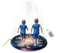 Sprinkler per Bambini - Tappeto Spruzzatore da Piscina a Tema Spaziale | Giocattolo Spruzzatore D'Acqua - Bambini 3+ Anni - Spiaggia Piscina Cortile Prato Patio Giardino Esterno