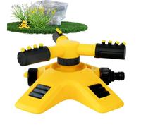 Sprinkler sul, 7.87x7.09x3.54 pollici di proiezione 'acqua a distanza a distanza, irrigatore di giardinaggio con 3 armi, 360 ° Sprinkler resistente alle meteoro