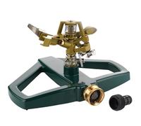 Sprinkler sul prato, irrigatore da giardino, acqua rotante a 360 °, sistema di irrigazione in lega di zinco con picco per giardino da da, irrigatori, irrigatori