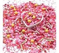 Sprinkles Butterfly Heaven rosso rosa giallo oro Mix 40g Zucchero a velo Pasqua Primavera Farfalle Biscotti STREUSEL GLÜCK Sprinkles per decorazione torte Compleanno Fiori Festa Muffins Cupcakes