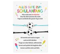 Sprinlot 2 infine scuola bambino braccialetto ragazzo ritorno a scuola braccialetto, calcio braccialetti ritorno a scuola carta regalo ritorno a scuola regali per il primo giorno di scuola cono