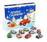 Sprinlot Calendario Avvento Macchinine, 24 Pezzi Mini Pull Back Cars, Calendario dell'Avvento Auto, Bambini Giocattoli Natalizi Calendario, Natale Regalo per Bambini Ragazzi Ragazze