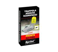 Sprint 4pz trappola adesiva cattura scarafaggi/insetti. Pack con 4 trappole anti scarafaggi e blatte adesive. No veleno/Pronto uso. Ideale per scarafaggi, blatte, insetti. Uso interno/esterno