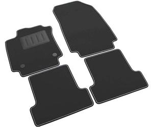 SPRINT03704 - Tappetini su Misura per Auto in Moquette Antiscivolo Compatibile con Clio IV Berlina 3/5 porte dal 2012 al 2019, Clio IV Sporter dal 2012 al 2019,Captur I dal 2013-2019