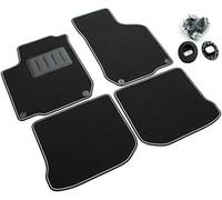 SPRINT04006 - Tappetini su Misura per Auto in Moquette Antiscivolo Compatibile con Golf IV e SW dal 1998-2003, New Beetle Coupè e Cabriolet, Bora Berlina e S.W dal 1998-2011, Leon I dal 1999-2005