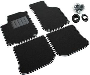 SPRINT04006 - Tappetini su Misura per Auto in Moquette Antiscivolo Compatibile con Golf IV e SW dal 1998-2003, New Beetle Coupè e Cabriolet, Bora Berlina e S.W dal 1998-2011, Leon I dal 1999-2005