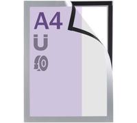 SPRINTIS 1 Cornice magnetica A4, autoadesiva adesivo sui bordi () argento, PVC rigido
