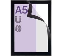 SPRINTIS 1 Cornice magnetica A5, autoadesiva adesivo sui bordi () nero, PVC rigido