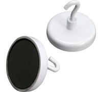 SPRINTIS 1 Gancio magnetico, in ferrite 40 mm, Metallo, ferrite, bianco