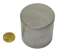 SPRINTIS 1 Magneti cilindrici con base con alloggiamento liscio 50 mm, AlNiCo, acciaio, argento