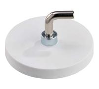 SPRINTIS 1 Magneti gommati con gancio, a forma di L 43 mm bianco, neodimio, Gomma, acciaio