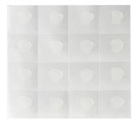 SPRINTIS 1 Pacchetto - Punti colla di silicone su foglio rimovibile, Carta, trasparente