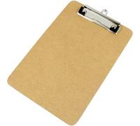 SPRINTIS 1 Portablocco in legno formato verticale A5 Basic - con clip fermafogli in metallo, marrone
