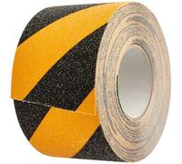 SPRINTIS 1 Rotolo - Nastro antiscivolo, nero/giallo 100 mm, PVC, nero, giallo