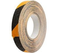 SPRINTIS 1 Rotolo - Nastro antiscivolo, nero/giallo 25 mm, PVC, nero, giallo
