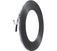 SPRINTIS 1 Rotolo - Nastro magnetico autoadesivo, forte 10 mm 30 m 1,5 mm, ferrite, nero
