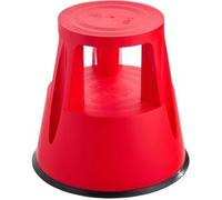 SPRINTIS 1 Sgabello con ruote, plastica, 2 gradini rosso, Plastica, PP