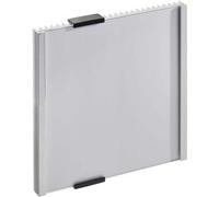 SPRINTIS 1 Targa per ufficio TIRANA formato orizzontale 149 x 148,5 mm, alluminio, acrilico (PMMA), poliammide, argento