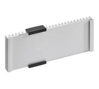 SPRINTIS 1 Targa per ufficio TIRANA formato orizzontale 149 x 52,5 mm, alluminio, acrilico (PMMA), poliammide, argento