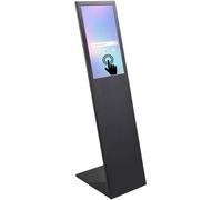 SPRINTIS 1 Unità - Totem multimediale PLANAVISION, nero, opaco con display Samsung QB24C-T Touch, Metallo
