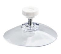 SPRINTIS 1 Ventose con dado zingrinato dado zigrinato in plastica bianca 40 mm M4, 10 mm di lunghezza, PVC morbido, trasparente