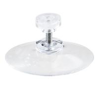 SPRINTIS 1 Ventose con dado zingrinato dado zigrinato in plastica transparente 40 mm M4, 10 mm di lunghezza, PVC morbido, trasparente