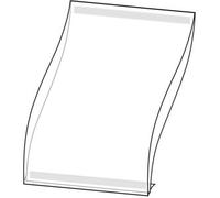 SPRINTIS 10 Unità - Buste trasparenti pieghevoli, PVC rigido con 2 strisce adesive ad alte prestazioni (supporto in PET) sul retro formato verticale,