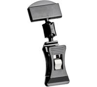 SPRINTIS 10 Unità - Clip porta prezzo con pinza piccola e porta prezzi piccolo, nero, PS
