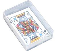 SPRINTIS 10 Unità - Porta carte da gioco, 97 x 65 x 24 mm, base e coperchio, PP, trasparente