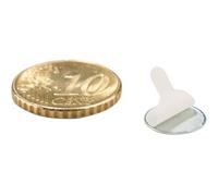 SPRINTIS 100 Unità - Dischi di metallo, autoadesivi 11 mm, acciaio, argento