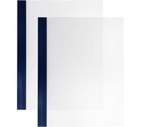 SPRINTIS 100 Unità - Foglio di copertura, Surebind Nobless con scanalatura blu, trasparente