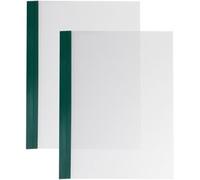 SPRINTIS 100 Unità - Foglio di copertura, Surebind Nobless con scanalatura verde, trasparente