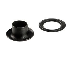 SPRINTIS 100 Unità - Occhielli per teloni inossidabili, autoperforanti, ottone nero Occhielli tondi #1-J (⌀ 6,1mm), in ottone