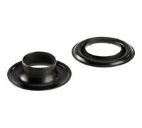 SPRINTIS 100 Unità - Occhielli per teloni inossidabili, autoperforanti, ottone nero Occhielli tondi #2 (⌀ 9,2 mm), in ottone