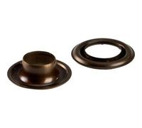 SPRINTIS 100 Unità - Occhielli per teloni inossidabili, autoperforanti, ottone null Occhielli tondi #2 (⌀ 9,2 mm), in ottone, Antik Messing