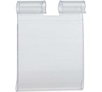 SPRINTIS 100 Unità - Porta prezzi per ganci broche 39 mm 40 mm, PVC, trasparente