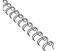 SPRINTIS 100 Unità - Spirali metalliche, passo 2:1, A4 nero 8,0 mm (5/16"), Plastica, acciaio