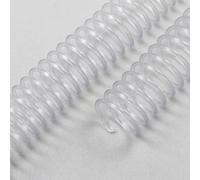 SPRINTIS 100 Unità - Spirali plastiche coil, A4, passo 4:1 trasparente 18 mm, PVC