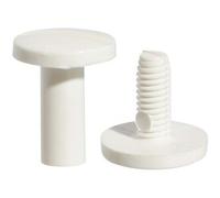SPRINTIS 100 Unità - Viti sepolte in plastica, bianco 7 mm, poliammide
