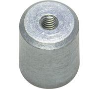 SPRINTIS 11 Magneti cilindrici con base con filettatura interna 12,5 mm argento, AlNiCo, acciaio
