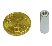 SPRINTIS 11 Magneti cilindrici con base con filettatura interna 6 mm argento, AlNiCo, acciaio