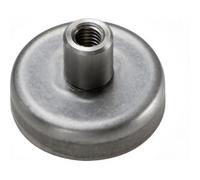 SPRINTIS 13 Unità - Magneti in ferrite con base con boccola filettata 25 mm 16 mm ferrite, acciaio inossidabile, argento